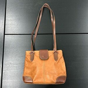 Vera Pelle Vintage Leather Shoulder Bag Purse